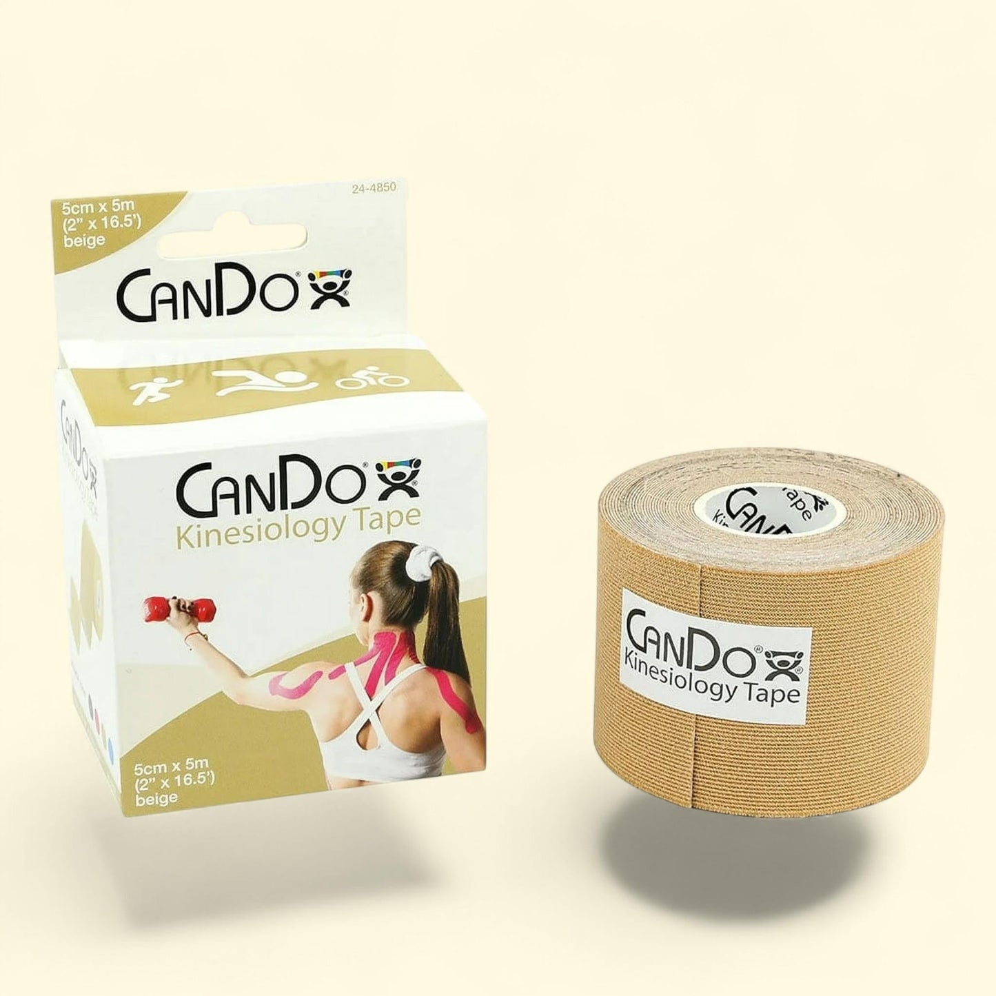 CanDo Kinesiology Tape, 2" x 16.5 ft