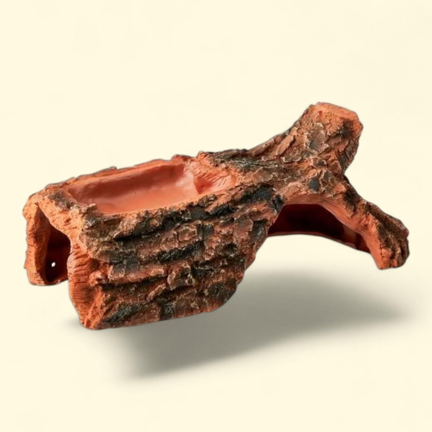 Vibrant Life Hide/Bask Combo Terrarium Decor, Brown, Temperate Theme, 1count