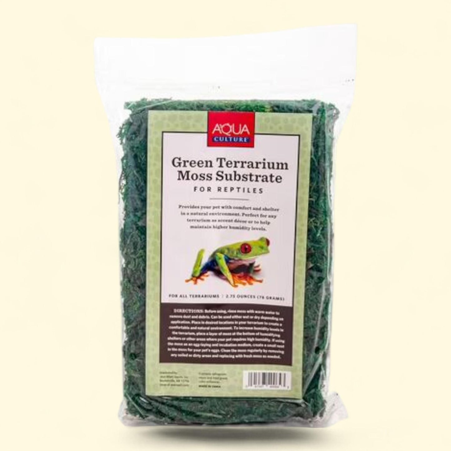 Aquaculture Terrarium Decor Moss for Reptiles, 2.75oz