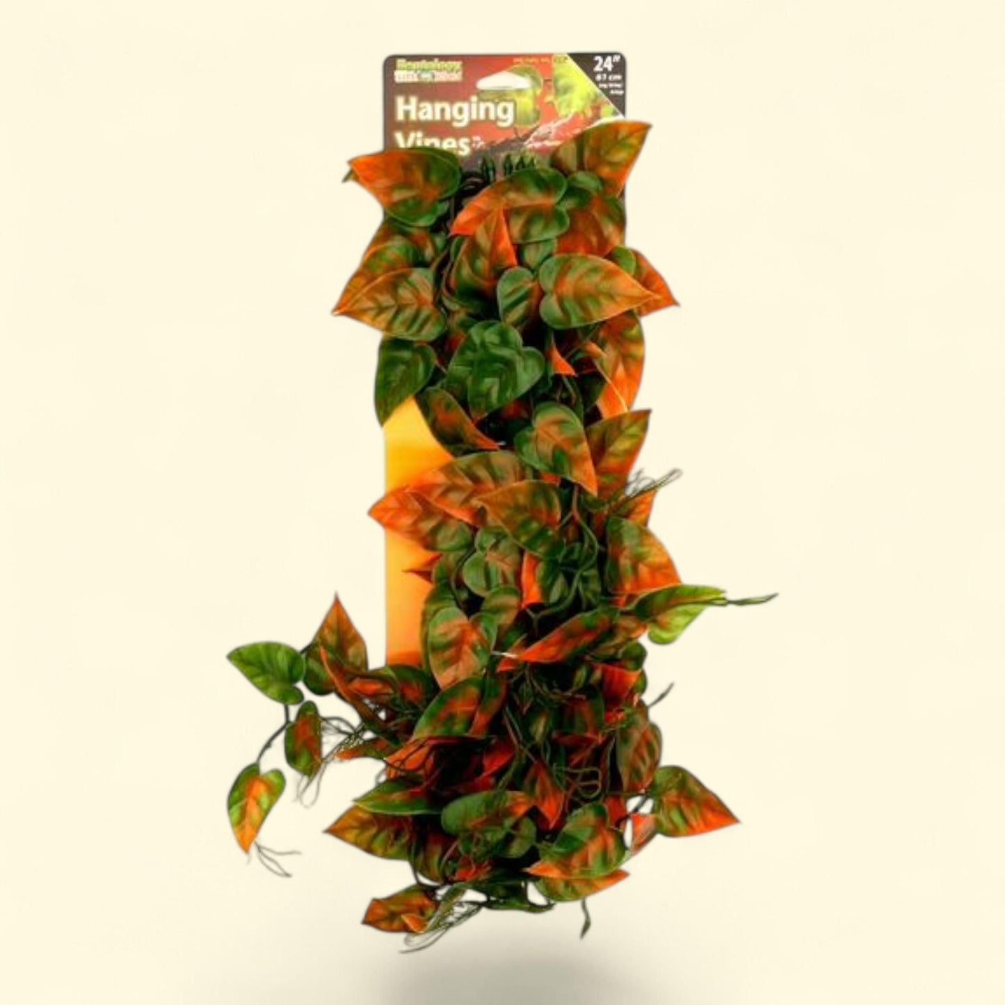 Lianes suspendues en plastique Penn-Plax Reptology, longueur 61 cm, vert et orange