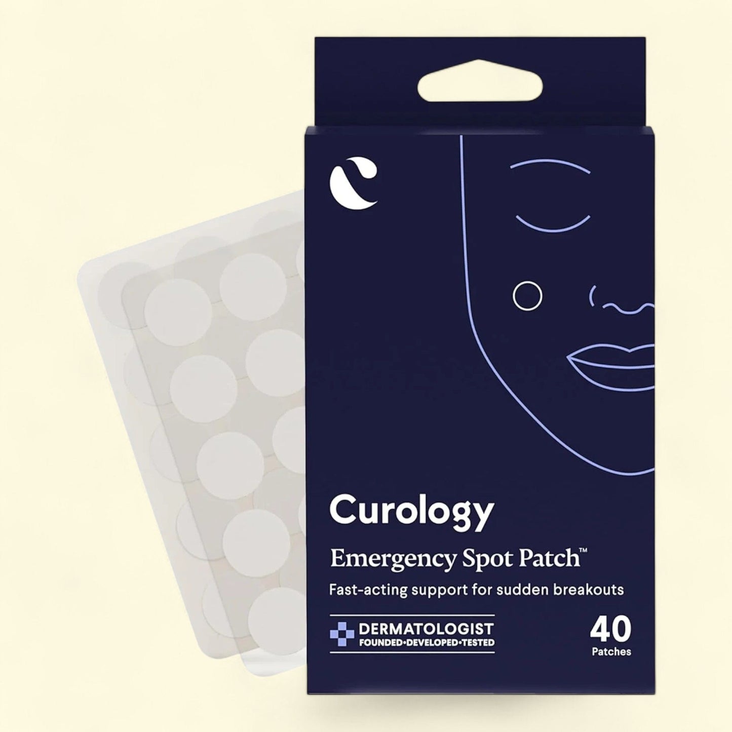 Curology Emergency Spot Patch, Hydrocolloid Pimple Patches, 40 Count