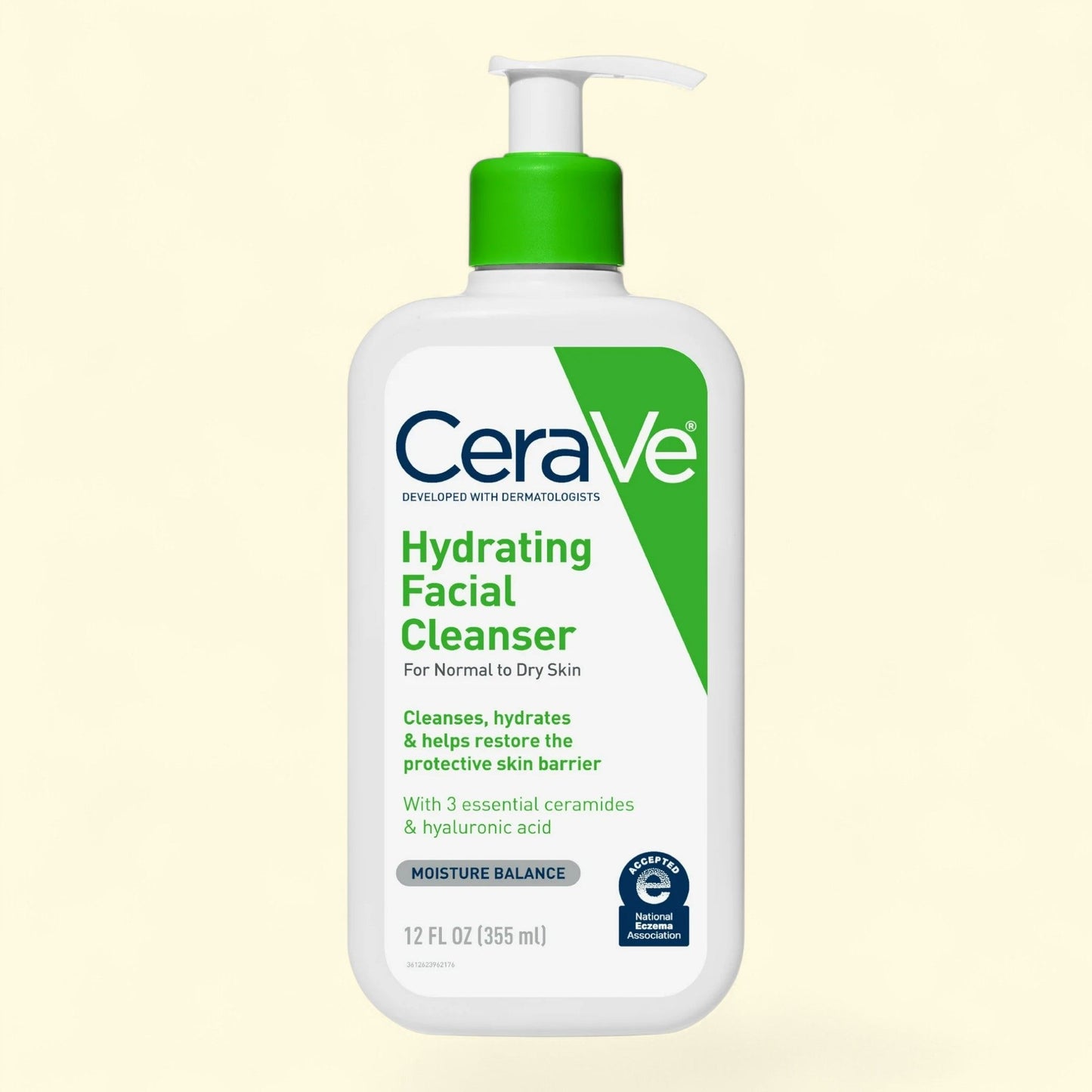 CeraVe Hydrating Facial Cleanser, 12 fl oz