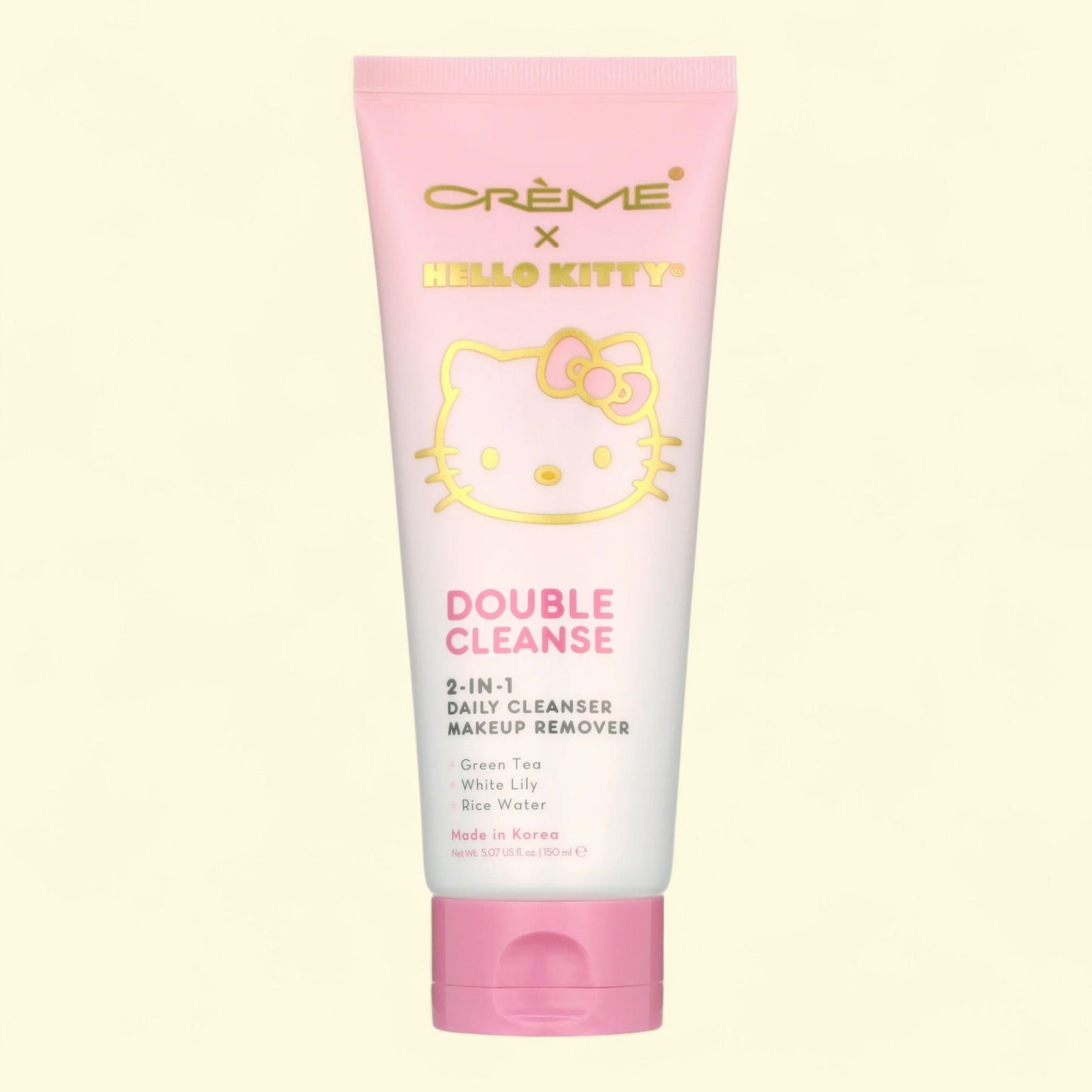 The Crème Shop Hello Kitty Double Cleanser 2-in-1 Facial Foam Cleanser, All Skin Types, 5.07 fl oz