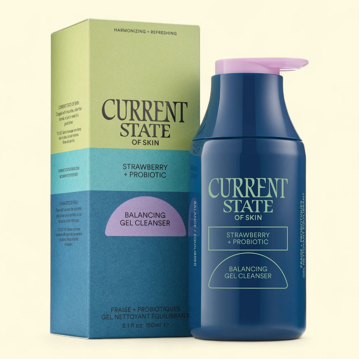 Current State Strawberry Probiotic Balancing Gel Cleanser, 5.1 fl oz. — authentic US product shipped worldwide by Treatspree