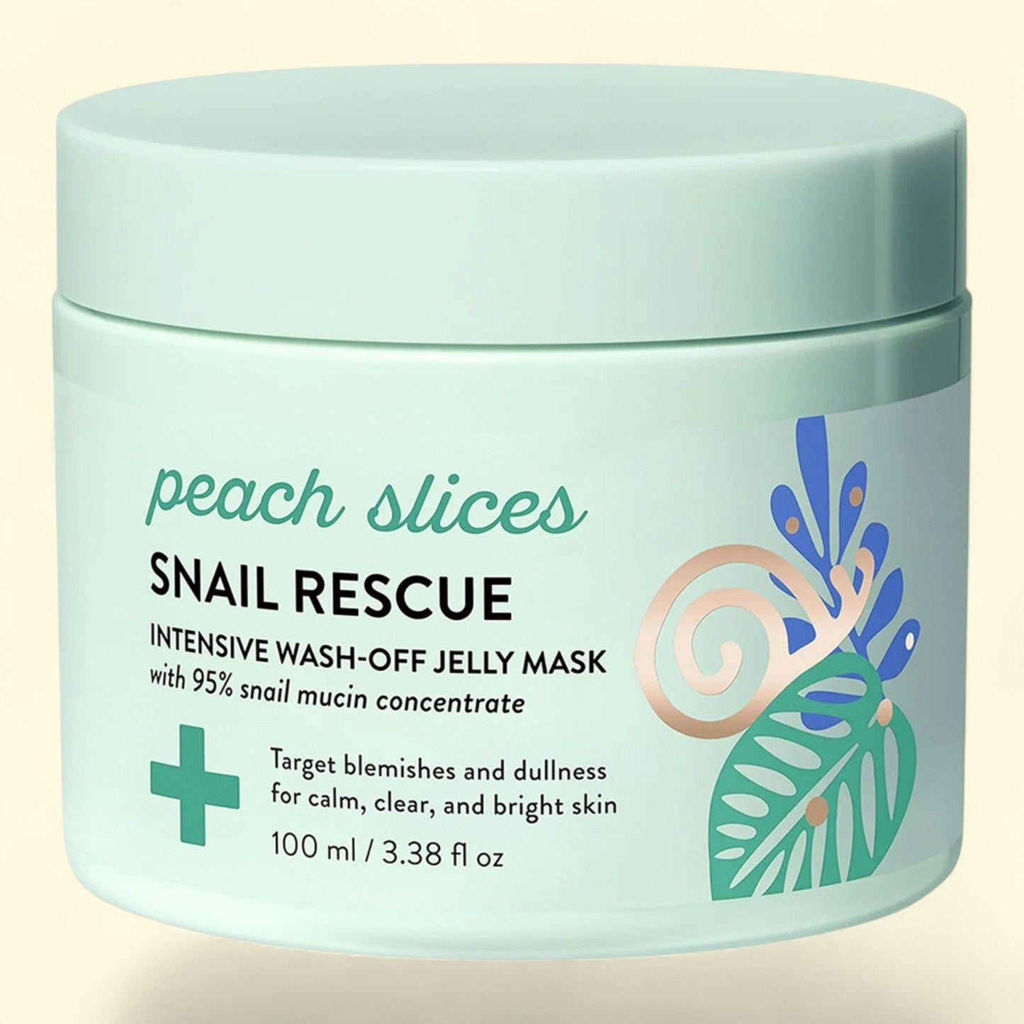 Peach Slices Snail Rescue Intensive Face Mask, 2.82 fl oz