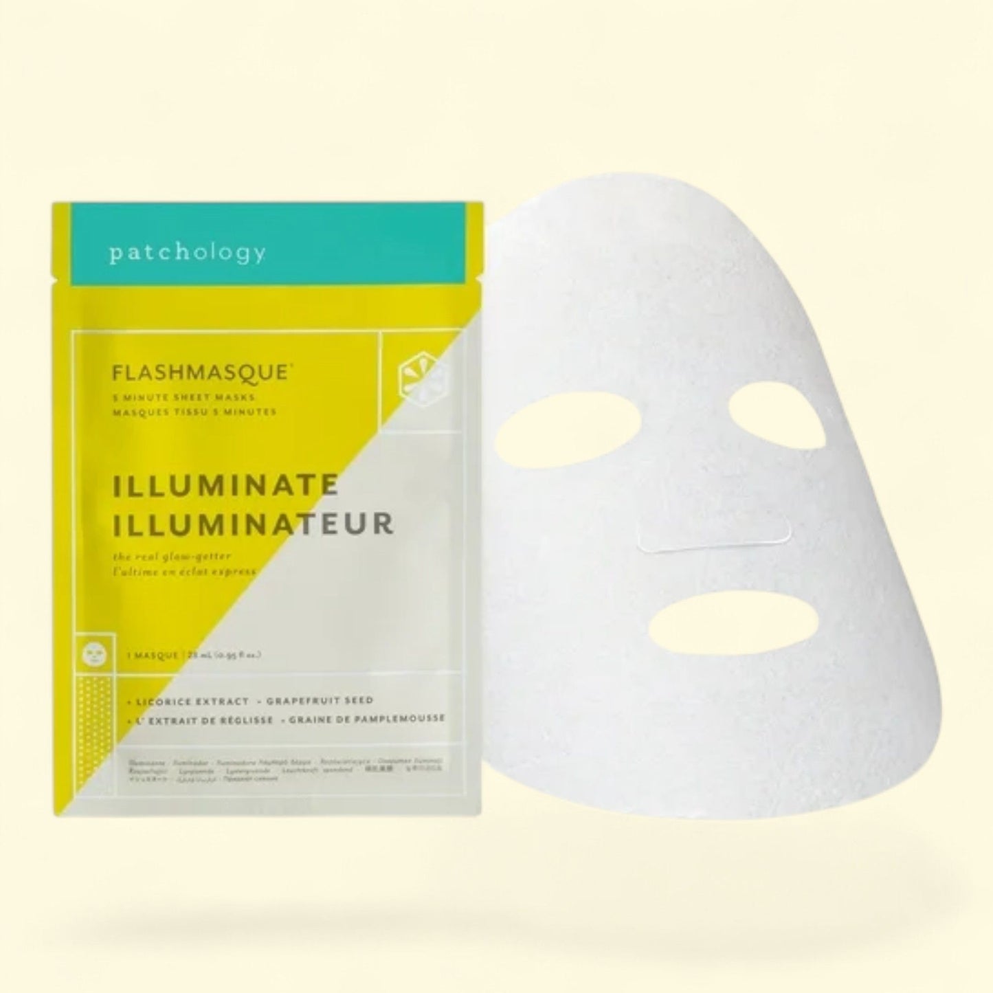 Patchology FlashMasque Illuminate Sheet Face Mask, 0.95 fl oz