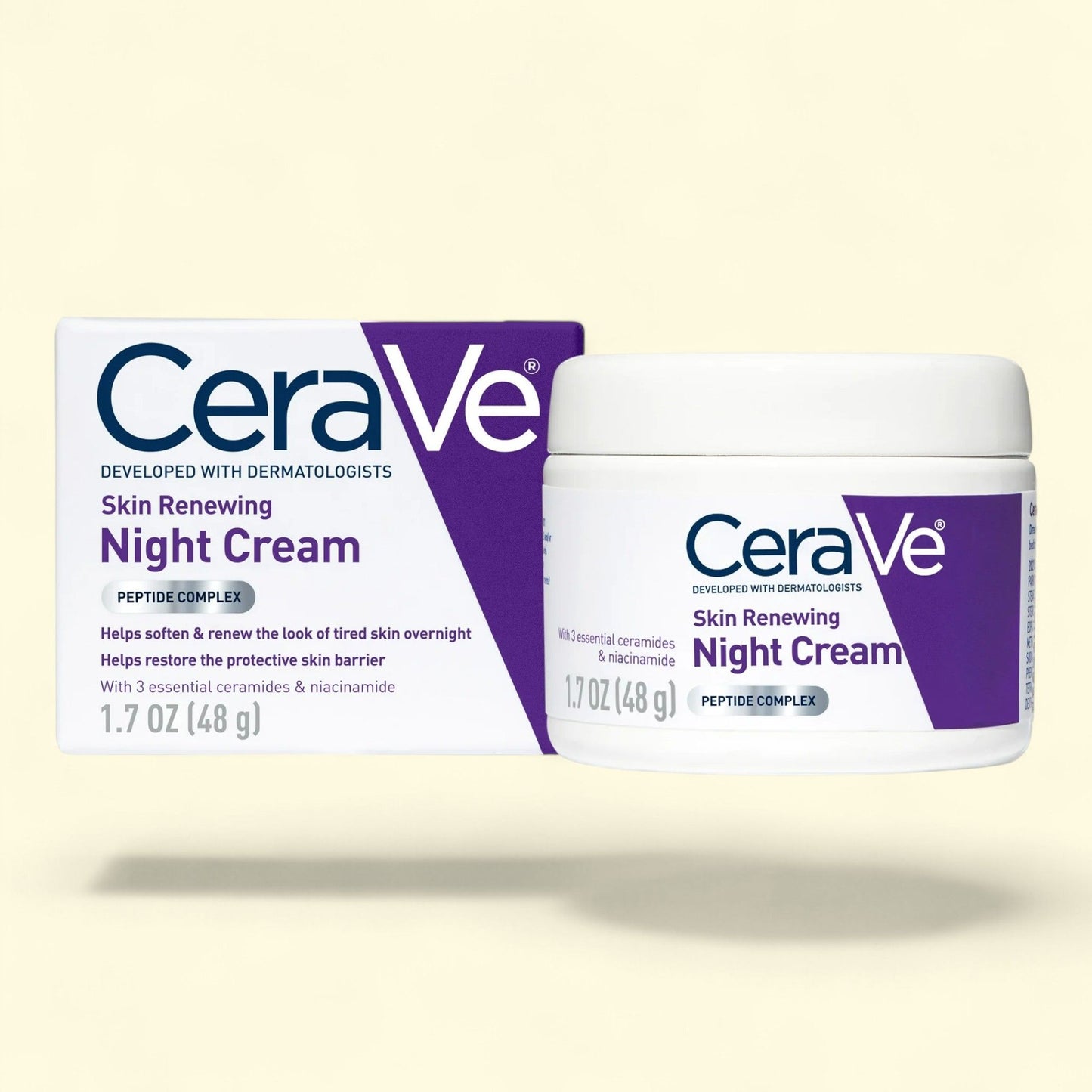 CeraVe Skin Renewing Face Night Cream, 1.7 oz