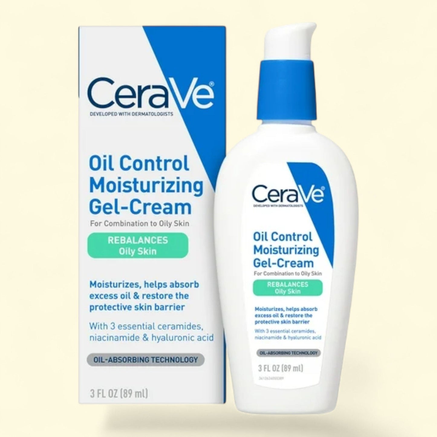 CeraVe Oil Control Moisturizing Gel-Cream, 3 fl oz