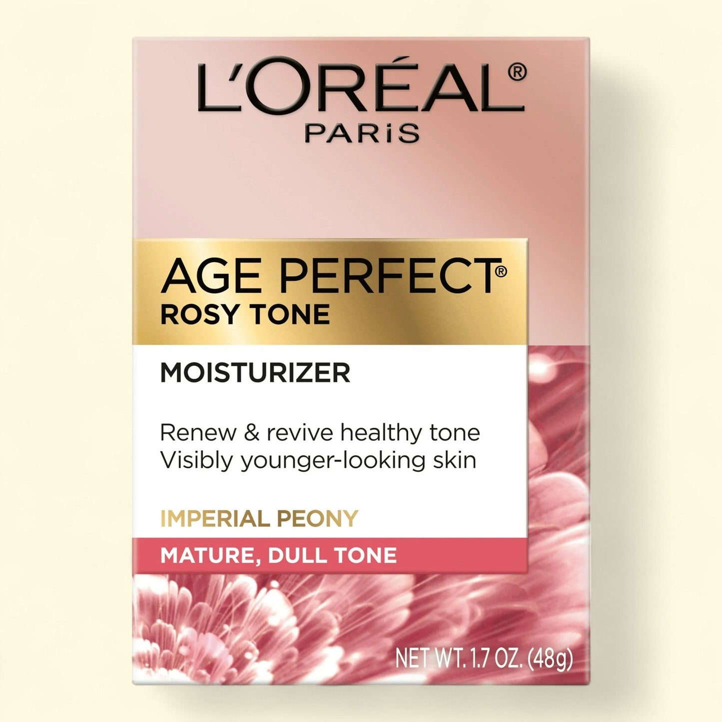 L'Oreal Paris Age Perfect Rosy Tone Daily Face Moisturizer, 1.7 oz