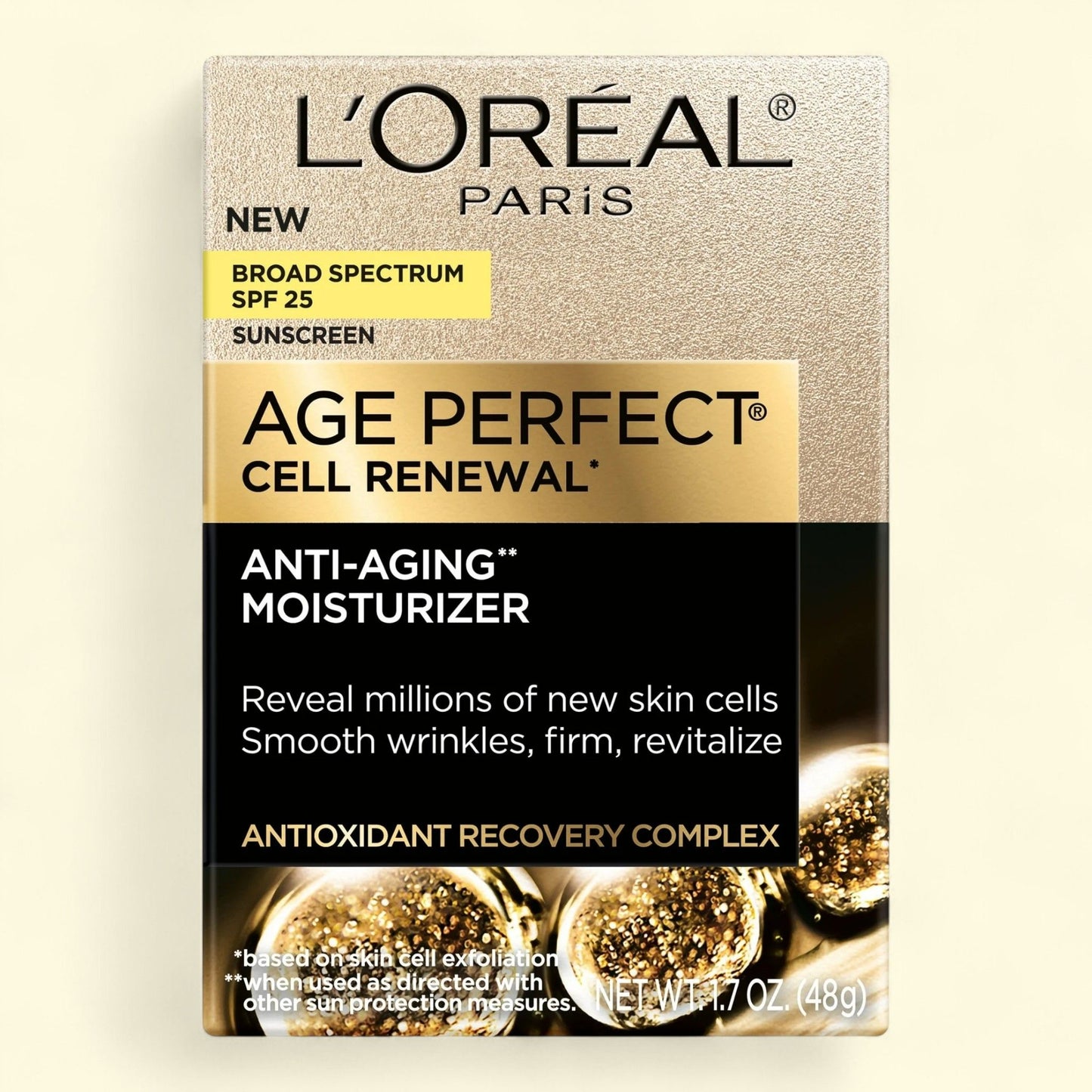 L'Oreal Paris Age Perfect Cell Renewal Anti-Aging Day Moisturizer SPF 25, 1.7 oz