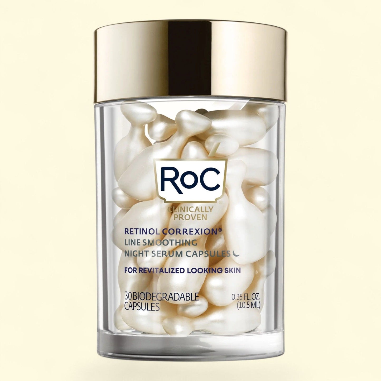 RoC Retinol Correxion Capsules, Anti-Aging Night Serum, 30 Ct