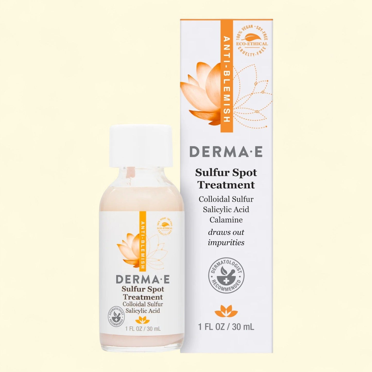 DERMA E Sulfur Spot Treatment, 1 oz