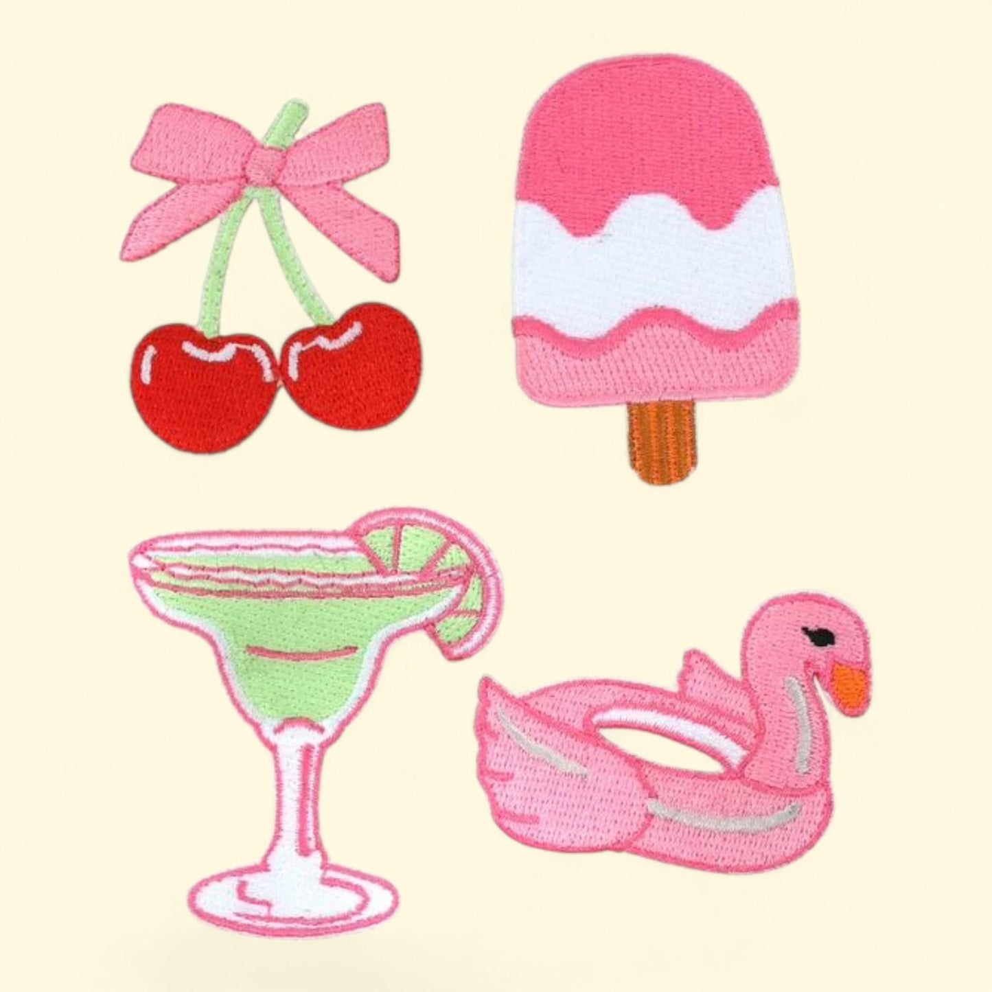 Packed Party Party Patch Set, 4 Stick-On Patches