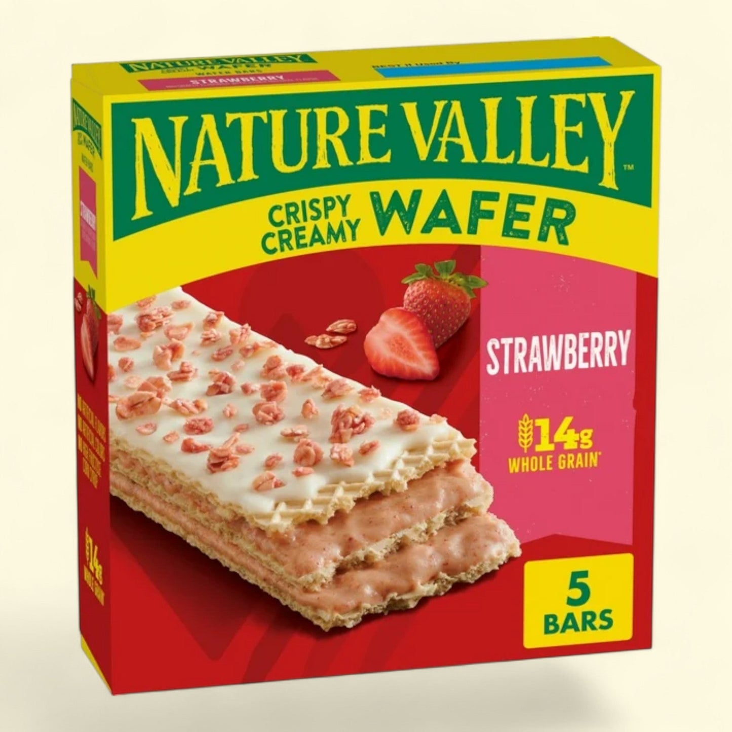 Nature Valley Wafer Bars, Strawberry, 5 Bars, 6.5 oz