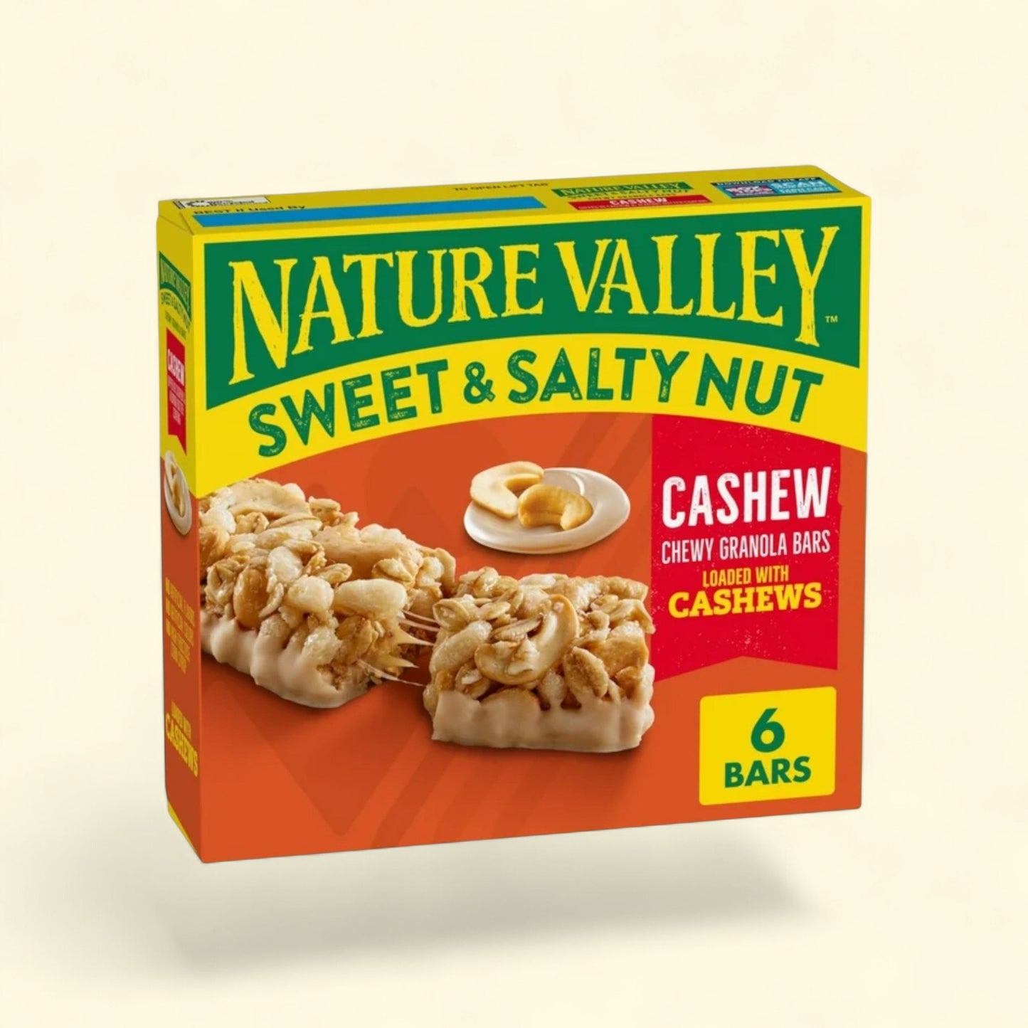Nature Valley Granola Bars, Sweet and Salty Nut, Cashew, 6 Bars, 7.... — authentic US product shipped worldwide by Treatspree