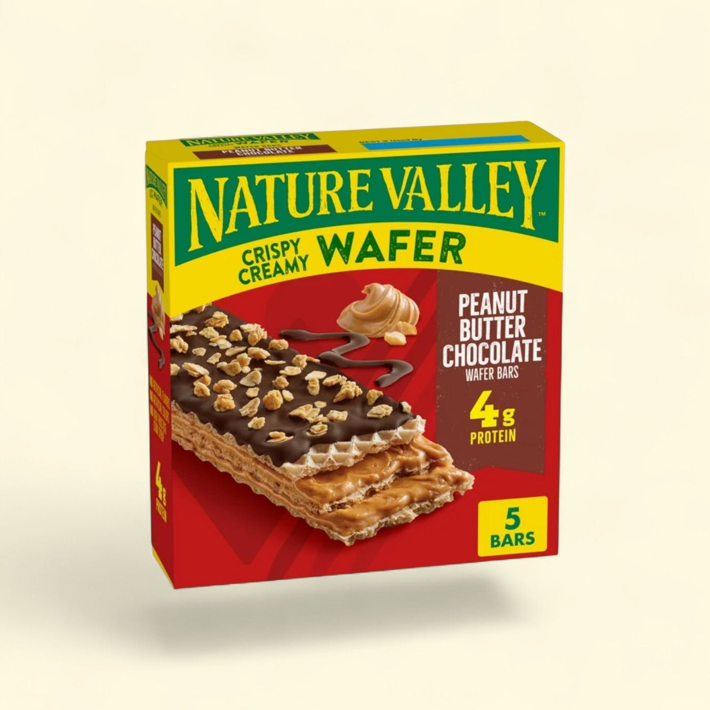 Nature Valley Wafer Bar, Peanut Butter Chocolate, 5 Bars, 6.5 oz — authentic US product shipped worldwide by Treatspree