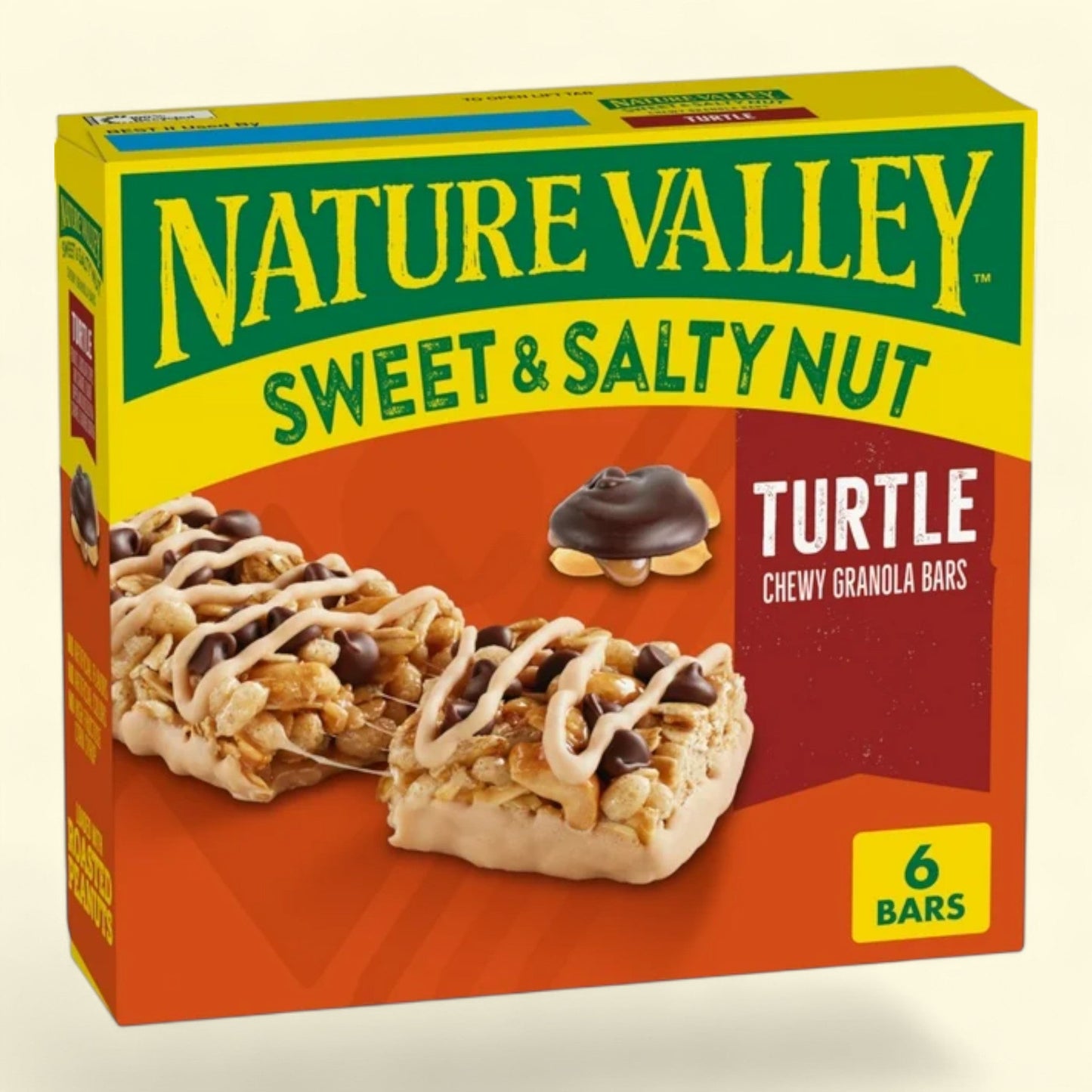 Nature Valley Granola Bars, Sweet and Salty Nut, Turtle, 7.2 oz, 6 Ct