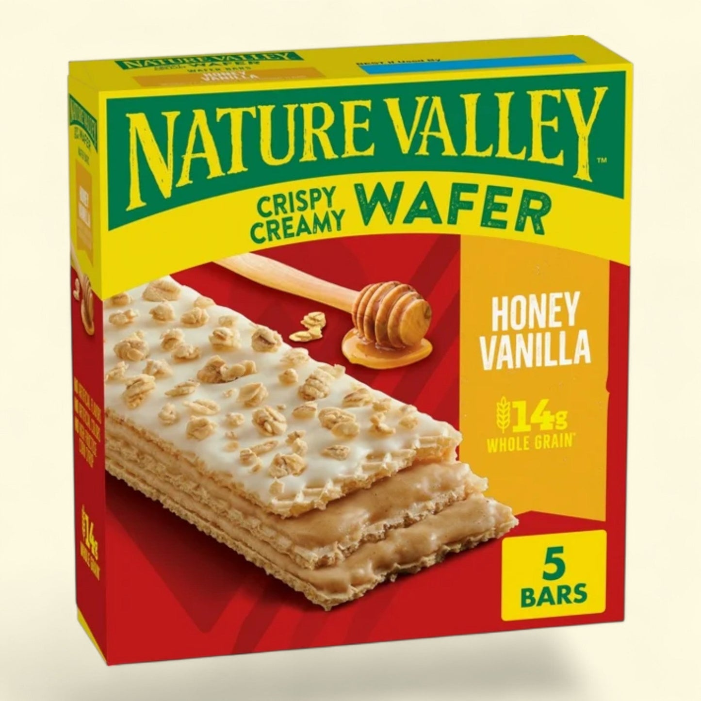 Nature Valley Wafer Bars, Honey Vanilla, 5 Bars, 6.5 oz