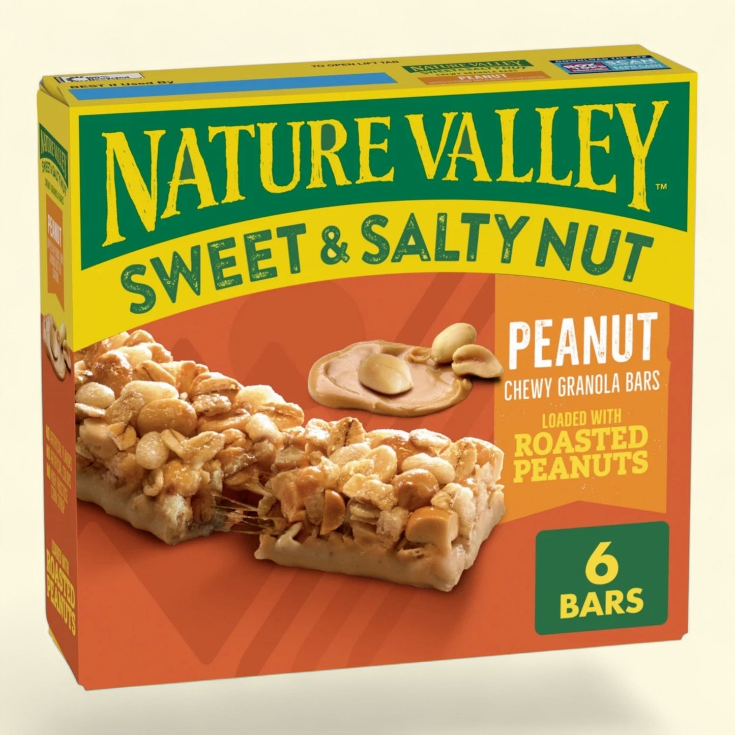 Nature Valley Granola Bars, Sweet and Salty Nut, Peanut, 7.2 oz, 6 Bars