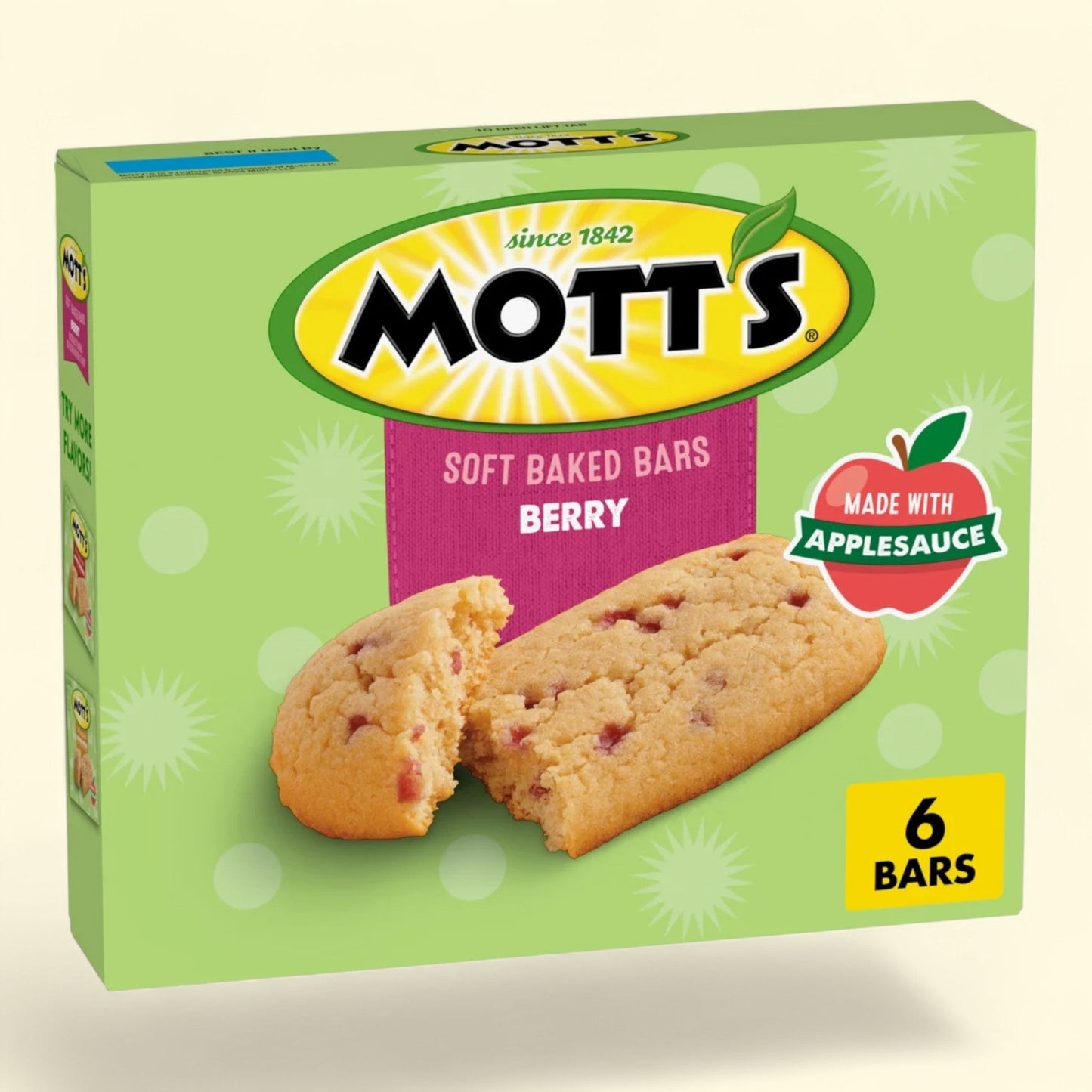Mott's Soft Baked Bars, Berry, 5.76 oz, 6 Ct