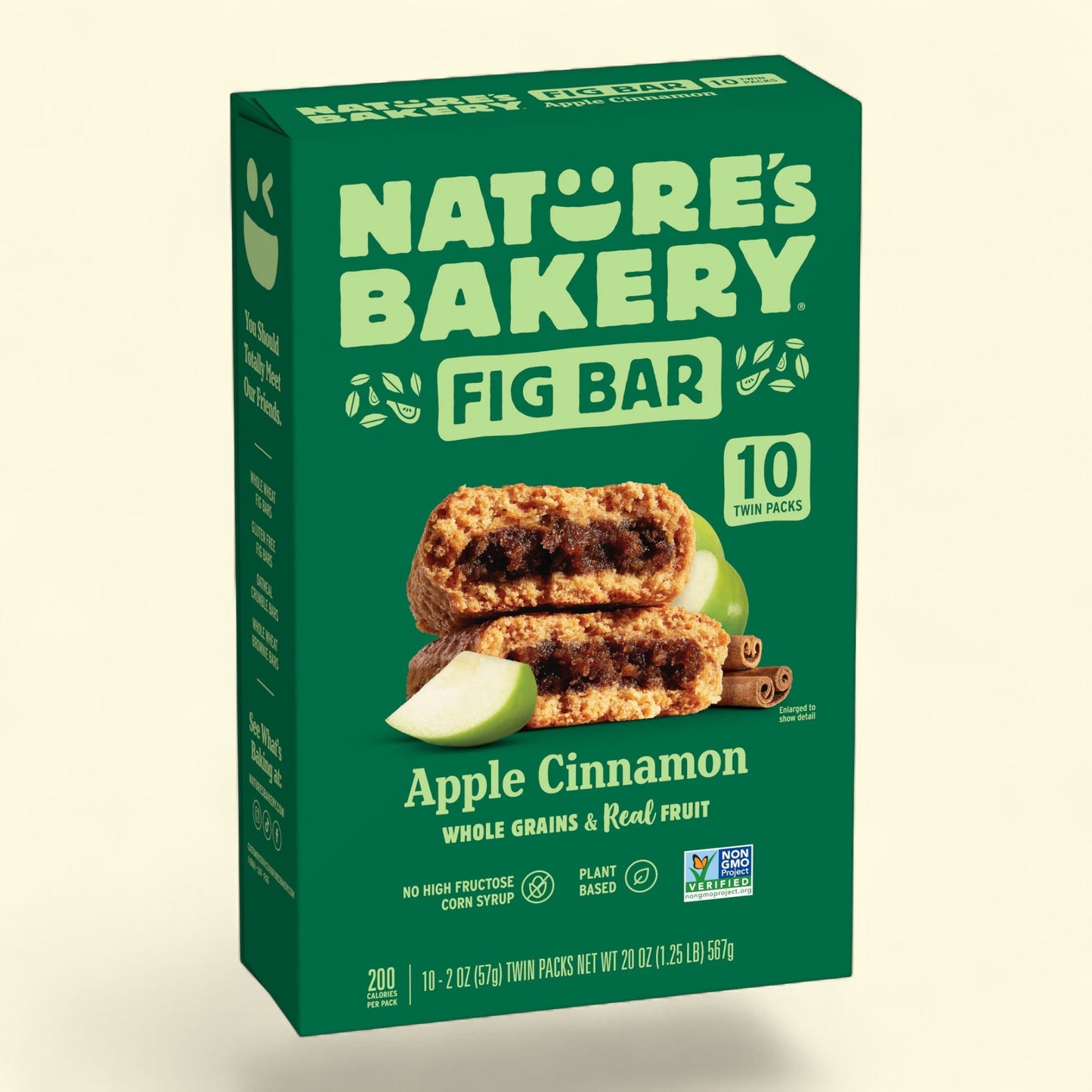 Nature's Bakery, Apple Cinnamon Fig Bars, 2 oz, 10 Count