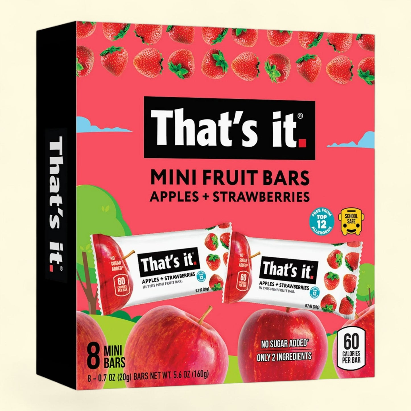 That's it. Fruit Bars, Apple + Strawberry, 0.7oz, 8 Count