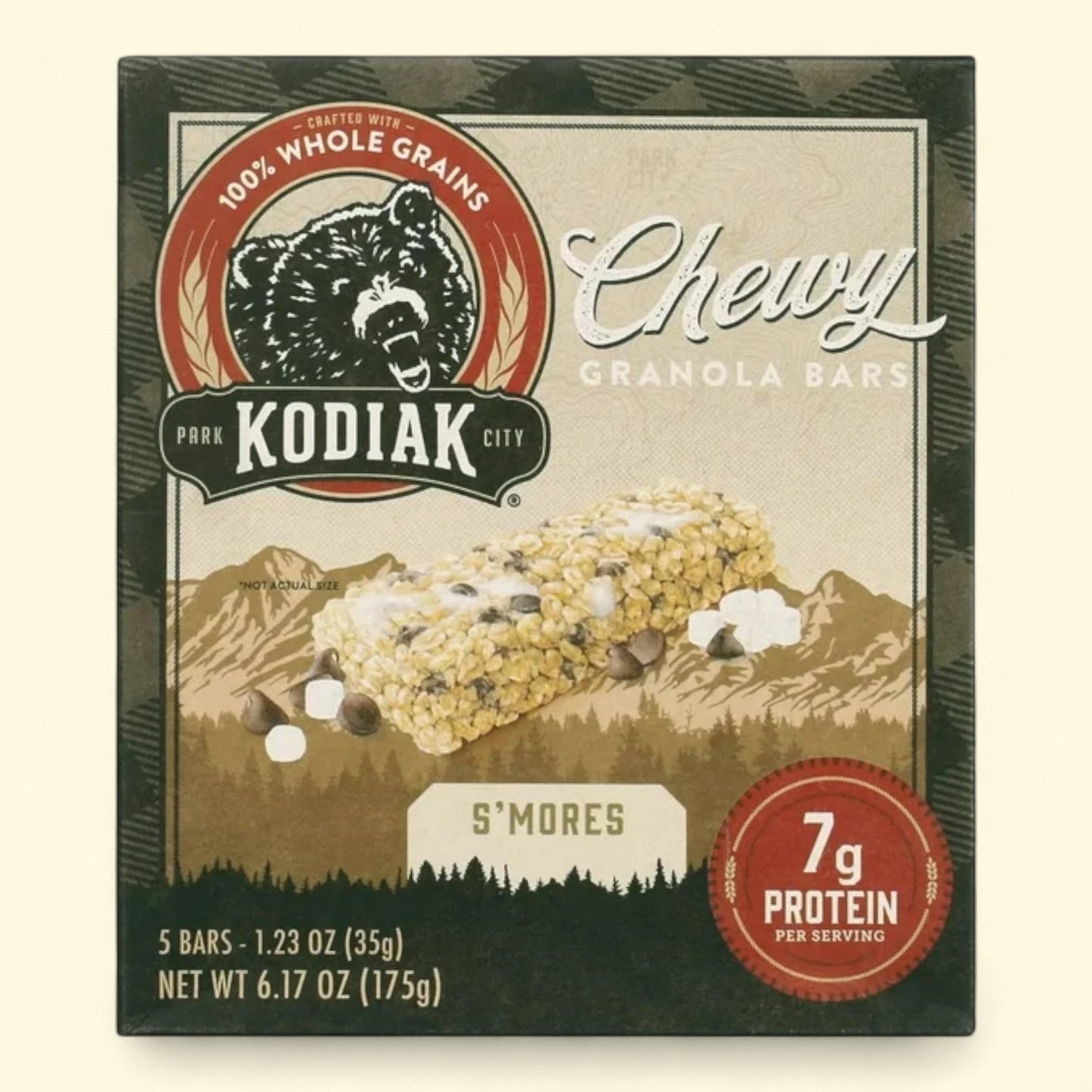 Kodiak S'mores Chewy Granola Bars, 1.23 oz, 5 Count