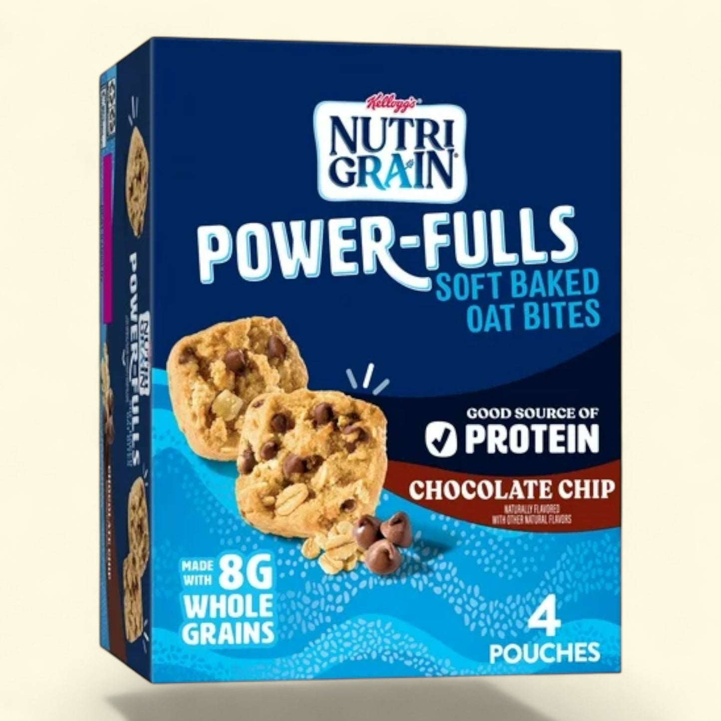 Kellogg's Nutri-Grain Power-Fulls Chocolate Chip Oat Bites, 5.6 oz, 4 Count