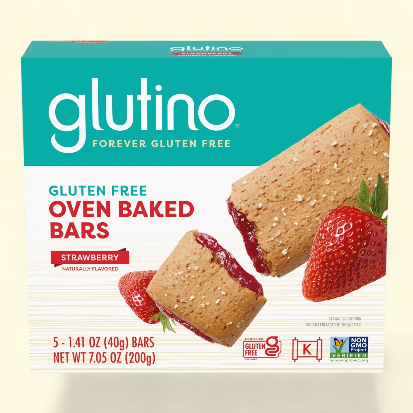 Glutino Strawberry Flavored Oven Baked Bars, 7.05 oz.