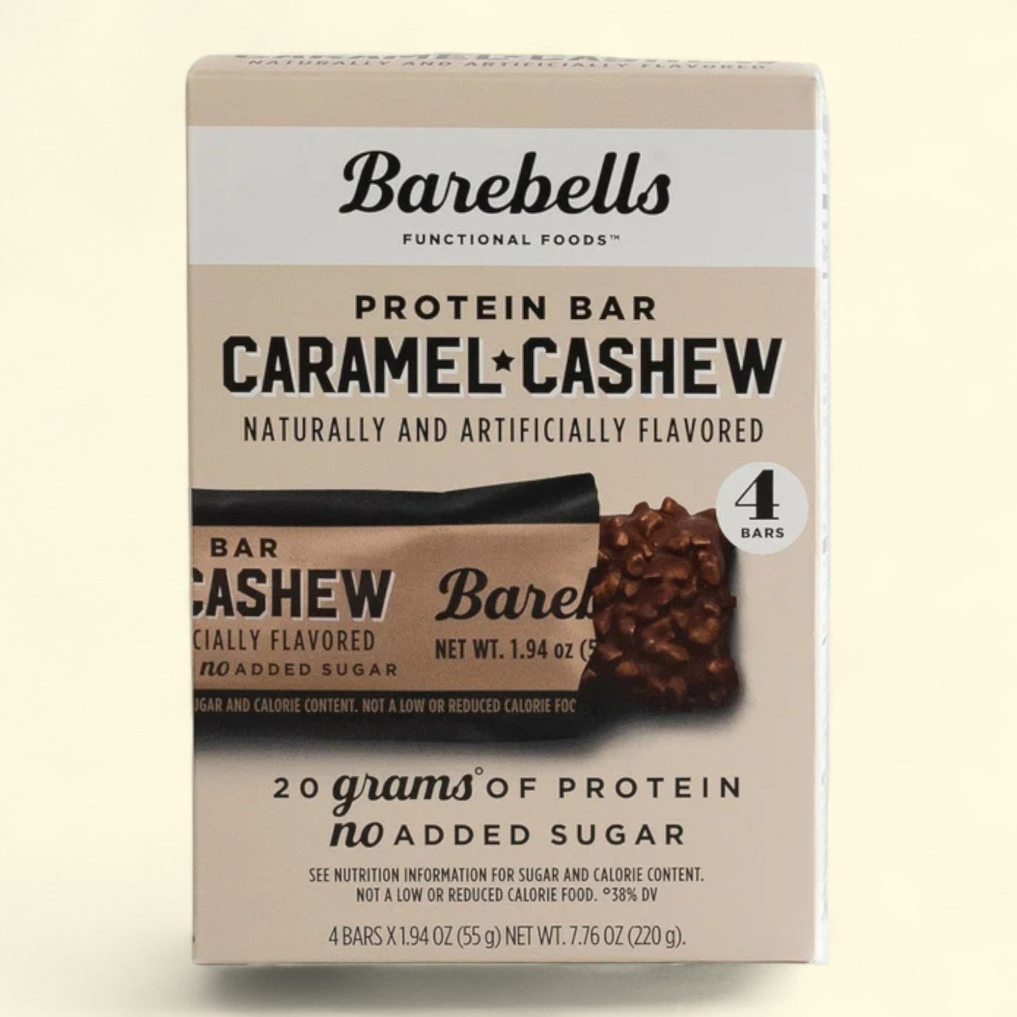 Barebells Protein Bars, Caramel Cashew - 4 Count, 1.9oz Bars
