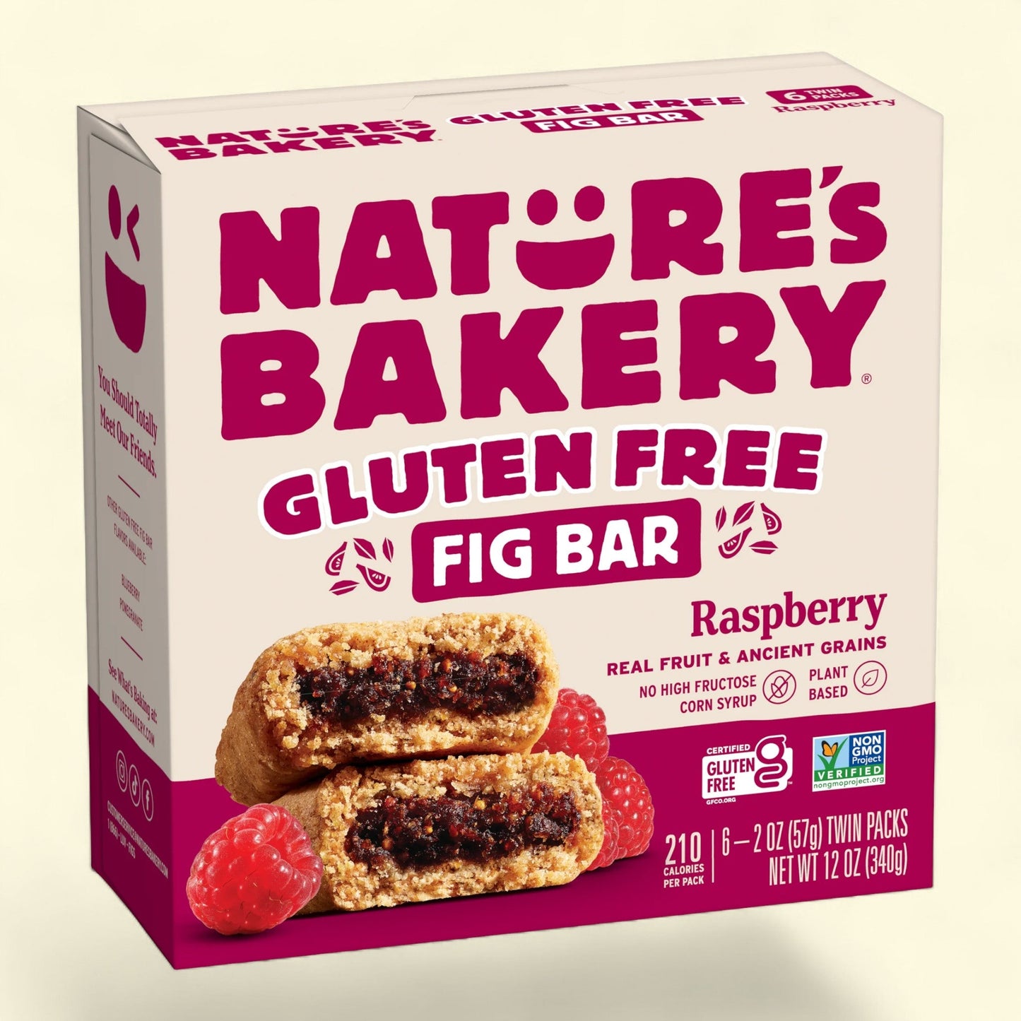 Nature's Bakery Raspberry Fig Bars, 2 oz, 6 Twin Pack Box
