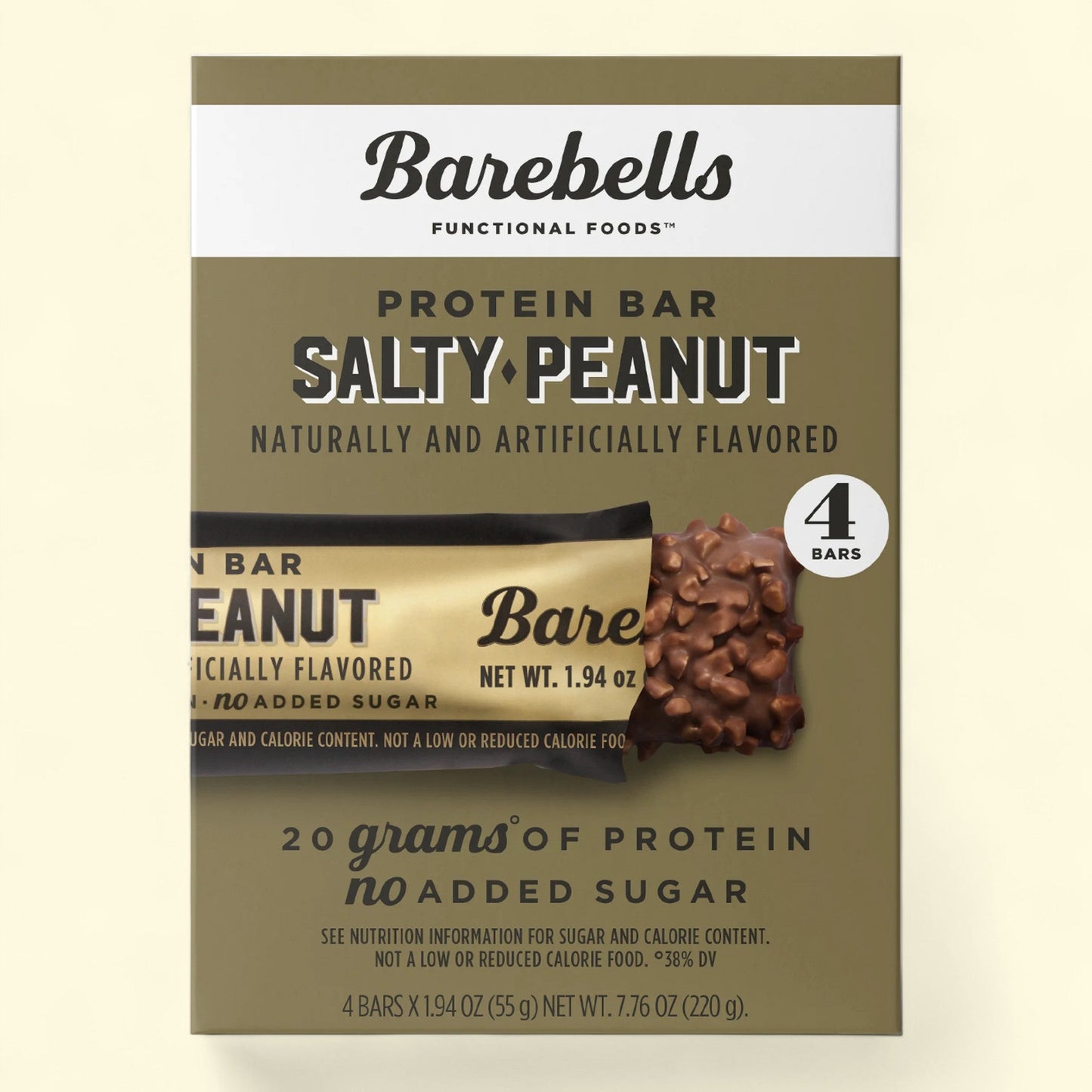 Barebells Protein Bars, Salty Peanut - 4 Count, 1.9oz Bars