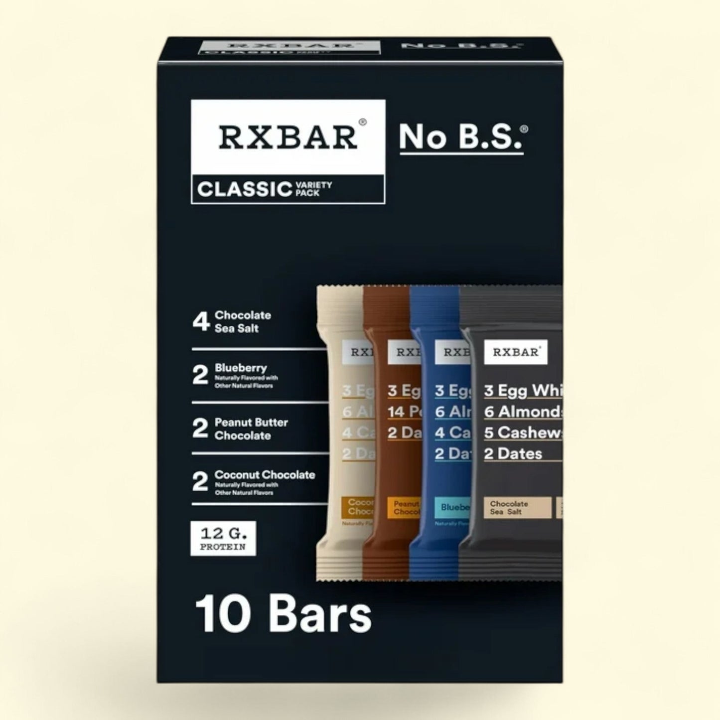 RXBAR Protein Bars, Variety Pack, 10 Count