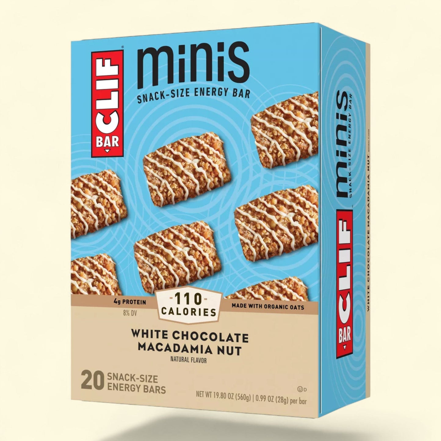 CLIF Bar White Chocolate Macadamia Nut Energy Bar Minis, 20ct