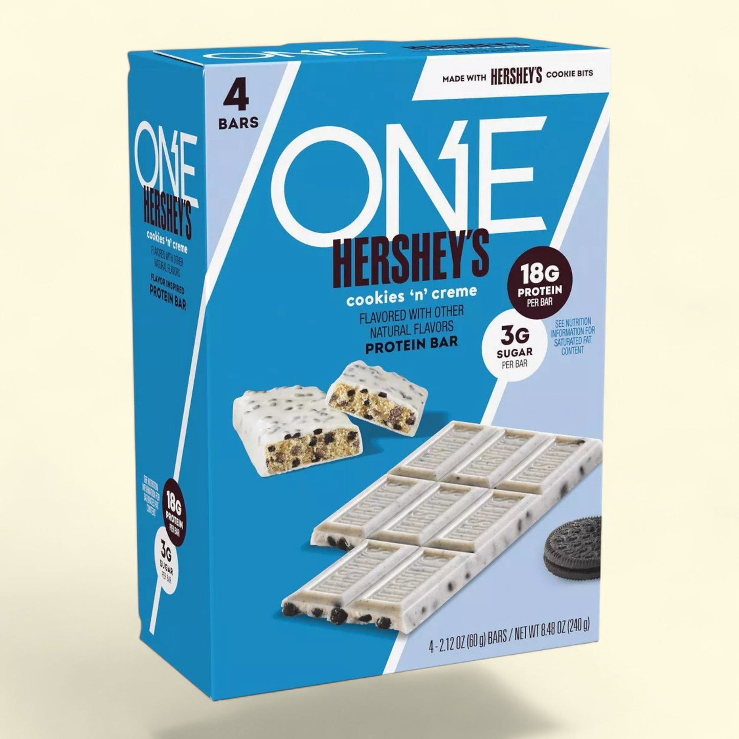 ONE Bar Hershey's Cookies n Creme Protein Bars, 8.48oz/4ct
