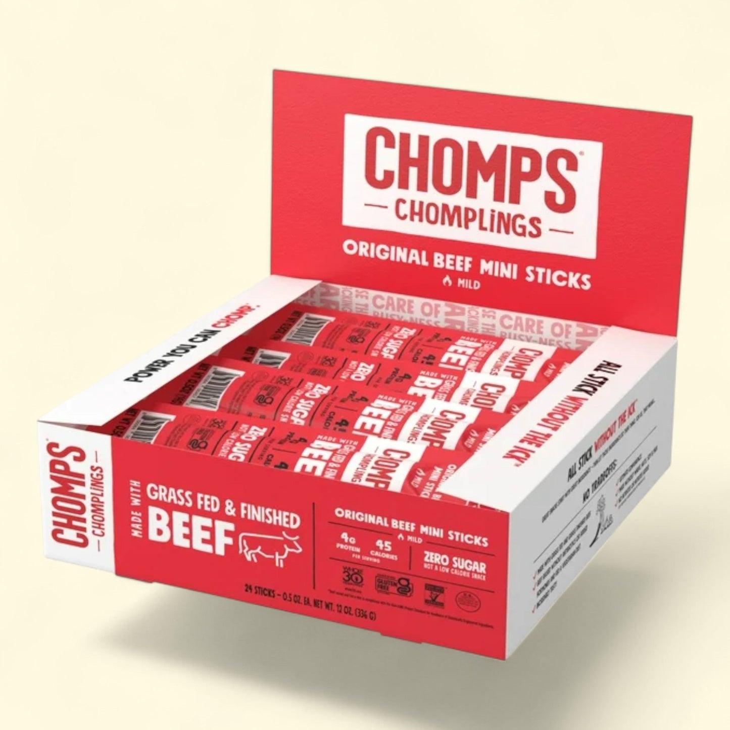 Chomplings Mini Jerky Meat Sticks, 4g (24 Count)