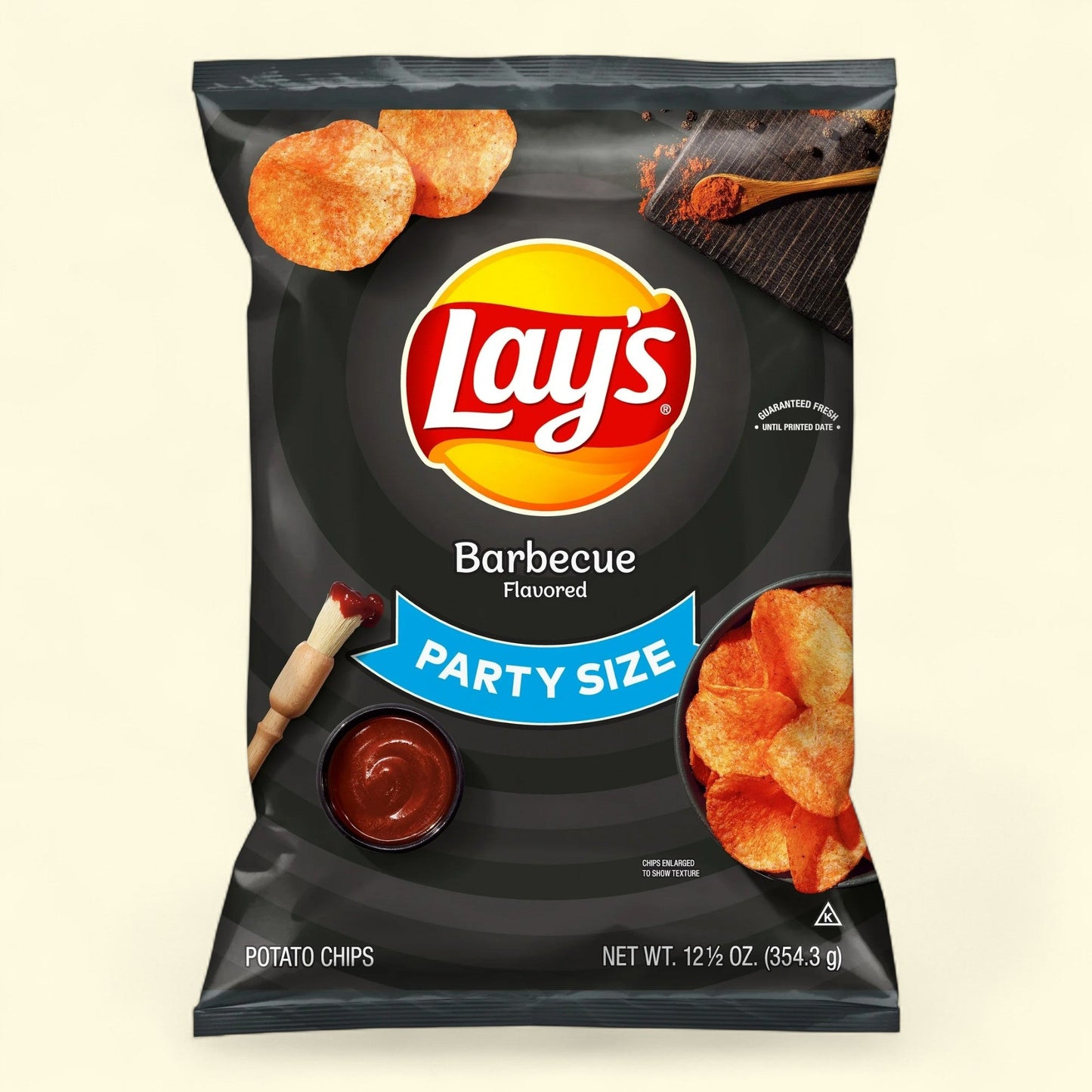 Lay's Barbecue Potato Chips, Party Size, 12.5 oz