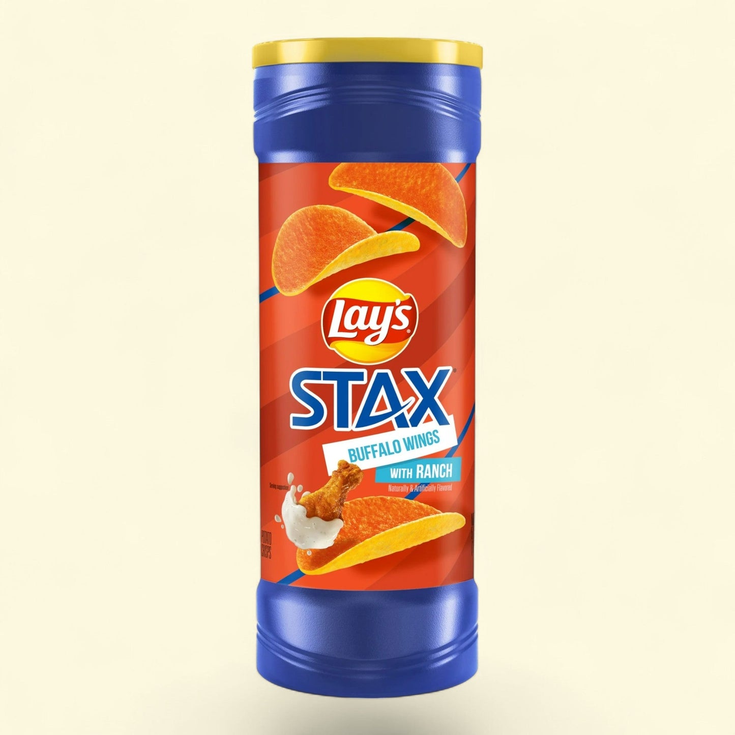 Lay's Stax Potato Crisps, Buffalo Wings with Ranch Flavor, 5.5 oz.