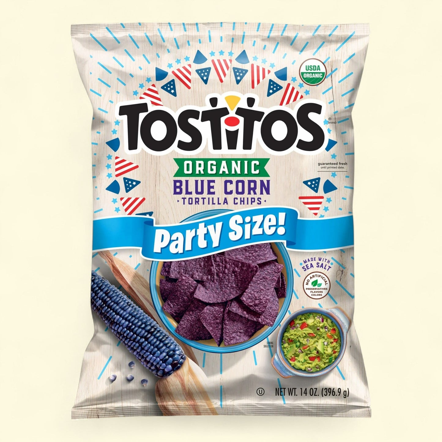 Chips de tortilla au maïs bleu Tostitos, 400 g