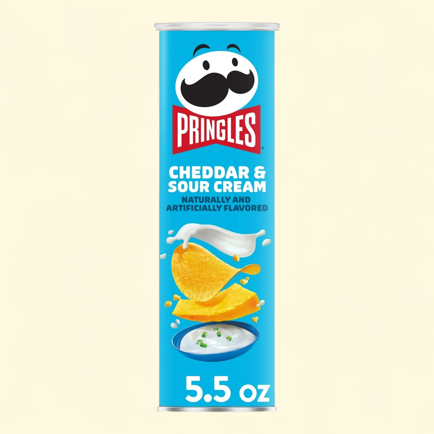 Pringles Cheddar and Sour Cream Potato Crisps, 5.5 oz Canister
