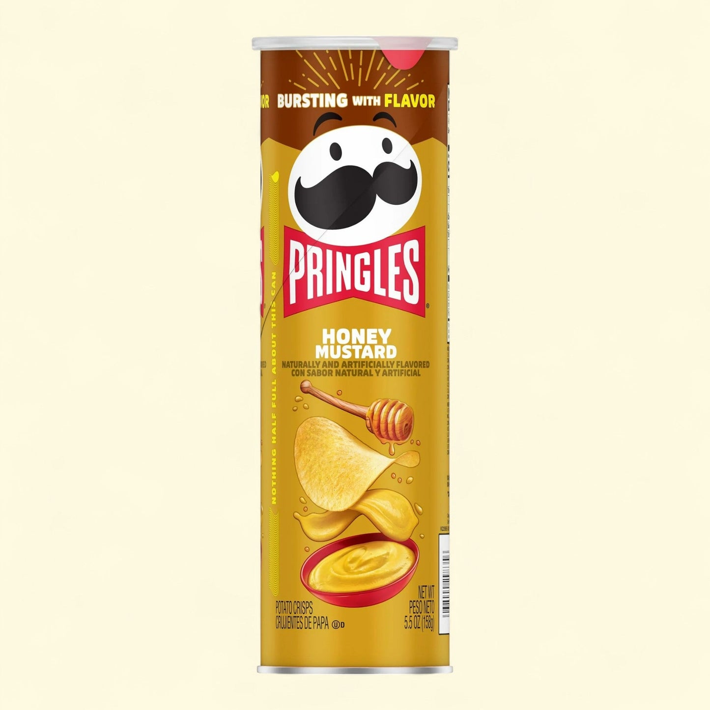 Pringles Honey Mustard Potato Crisps, 5.5 oz Canister