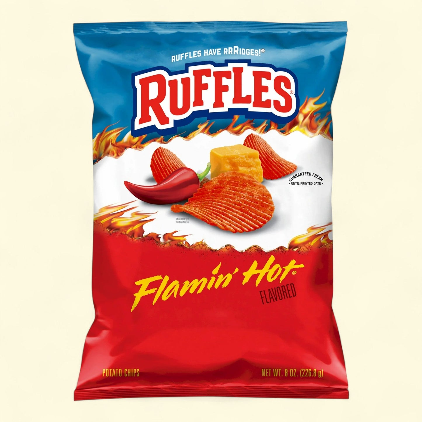 Ruffles Flamin' Hot Potato Chips, 8.0 oz