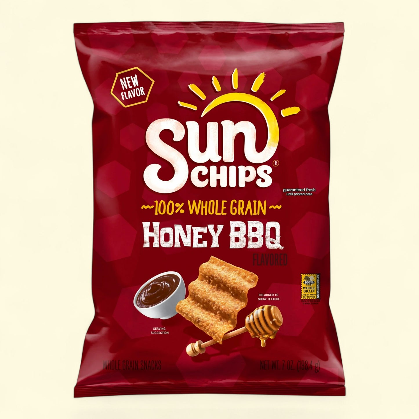 SunChips Snack Chips, Honey BBQ, 7 oz