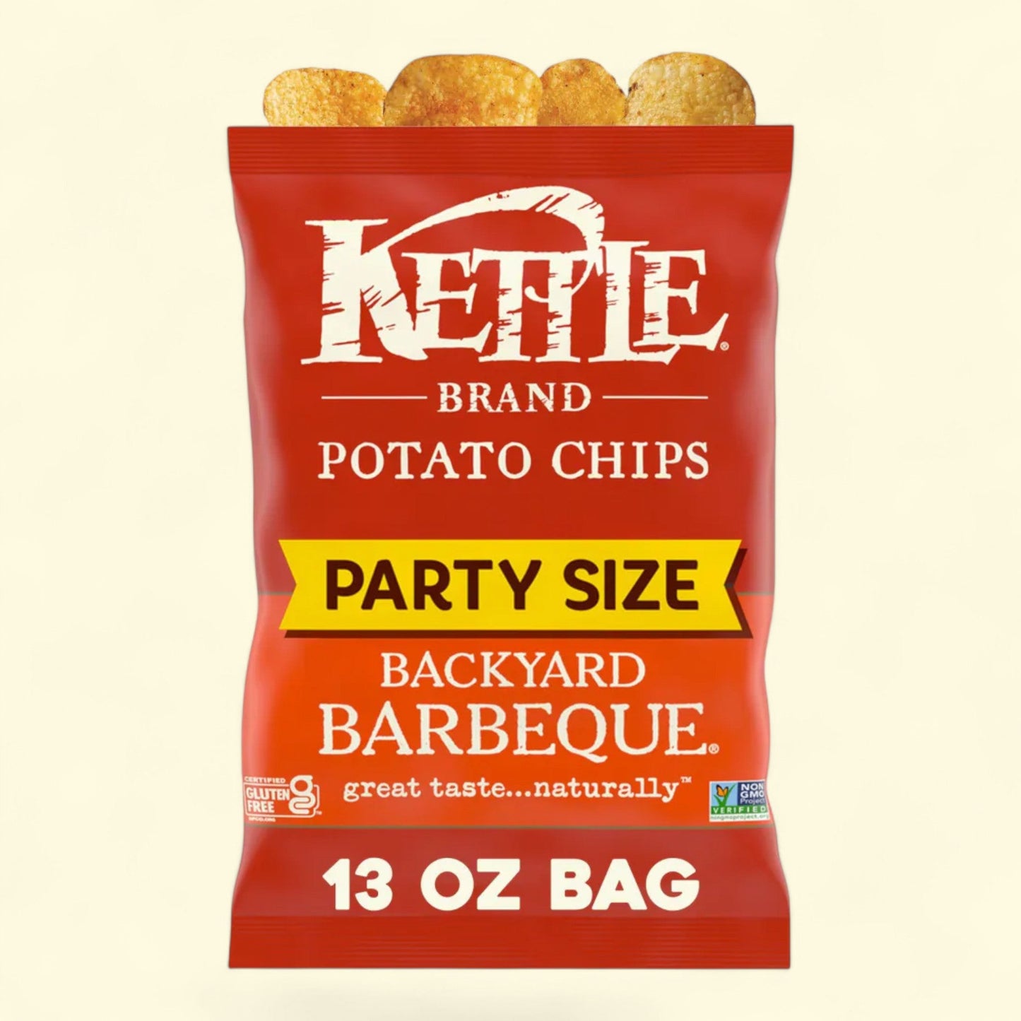 Kettle Brand Potato Chips Backyard Barbeque Party Size, 13 oz — authentic US product shipped worldwide by Treatspree
