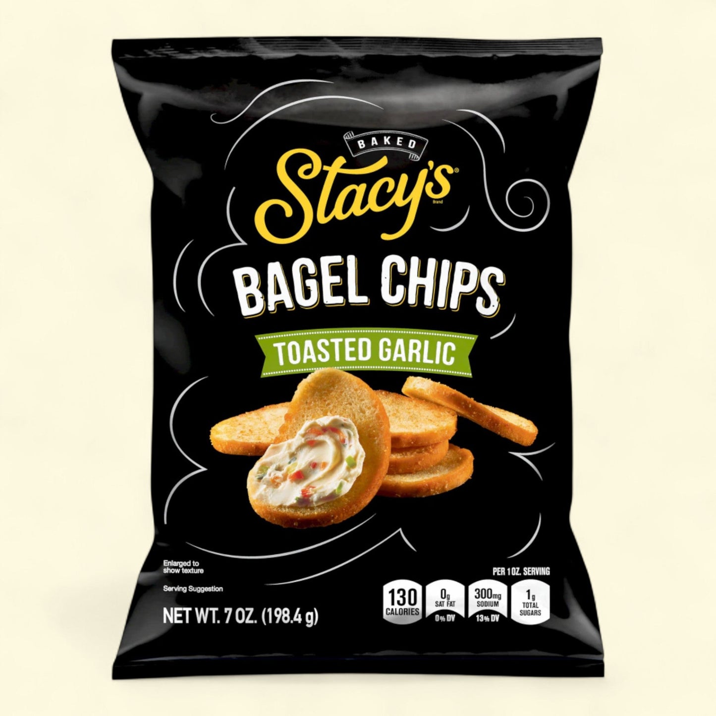 Stacy's Toasted Garlic Bagel Chips, 7 oz — authentic US product shipped worldwide by Treatspree