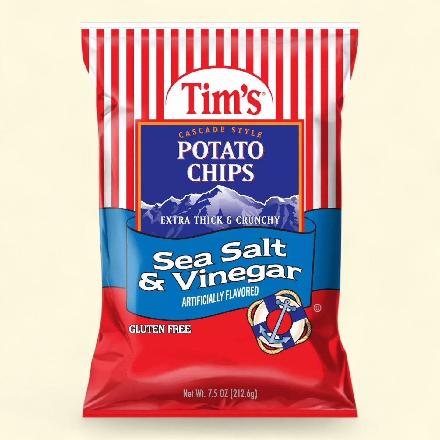 Tim's Sea Salt & Vinegar Potato Chips, 7.5oz