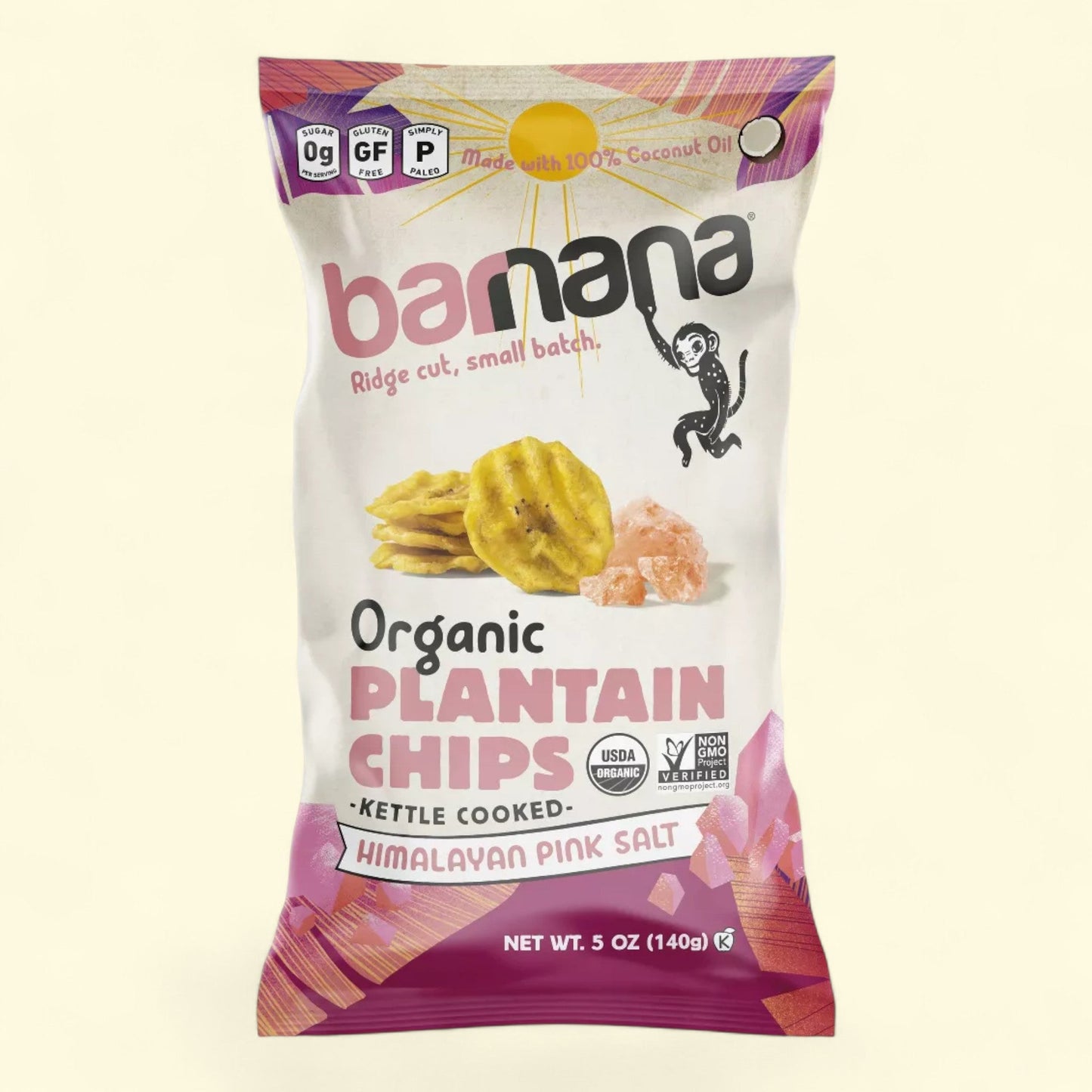 Chips de banane plantain Barnana, 140 g