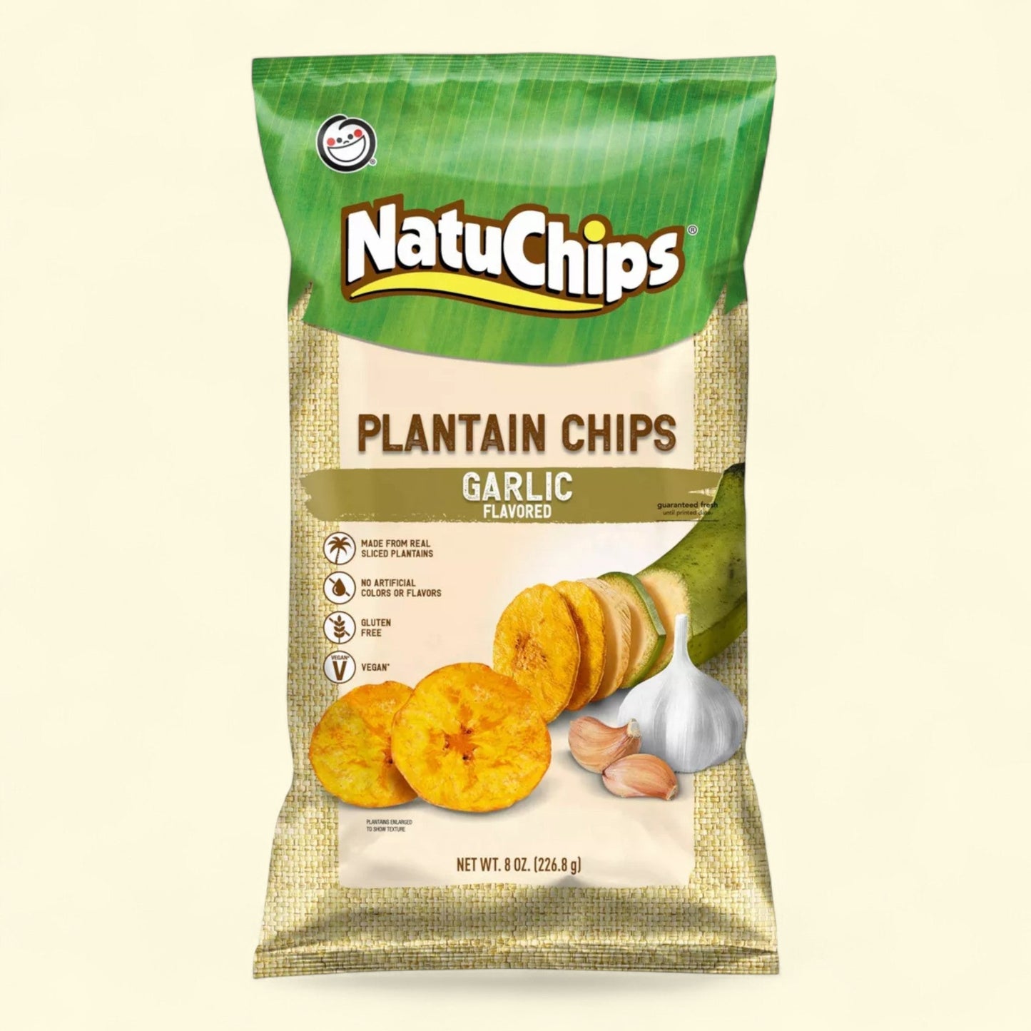 Chips de plantain NatuChips à l'ail, 227 g