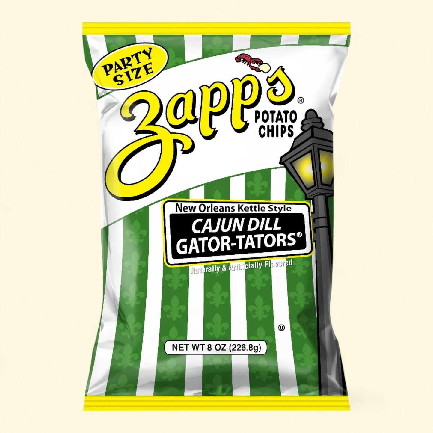 Zapp's Cajun Dill Gator Potato Chips, 8oz
