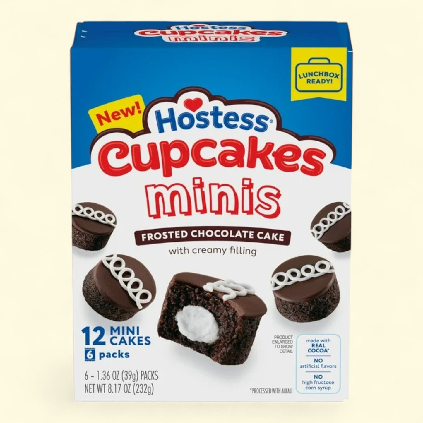 Hostess Cupcakes Minis, Chocolate Snack Cakes, 8.17 oz.